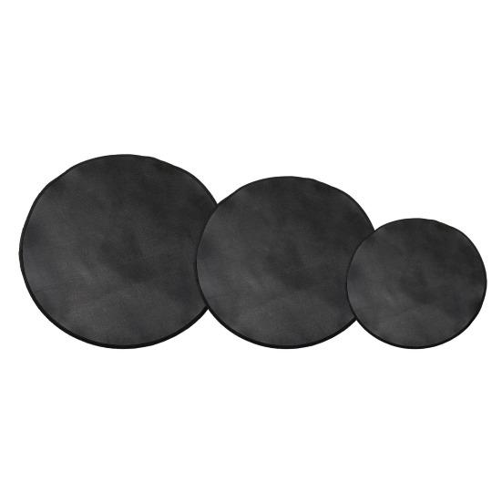 24/32/36inch Fire Pit Mat Round Heat Resistant Portable Fireproof Floor Protective Mat for BBQ