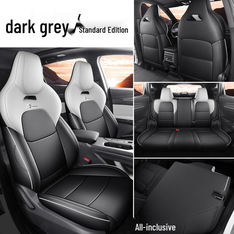 Changan X5PLUS Full Leather Car Seat Cushion - Universal, All-Season, Full Wrap Seat Cover for 26 Models