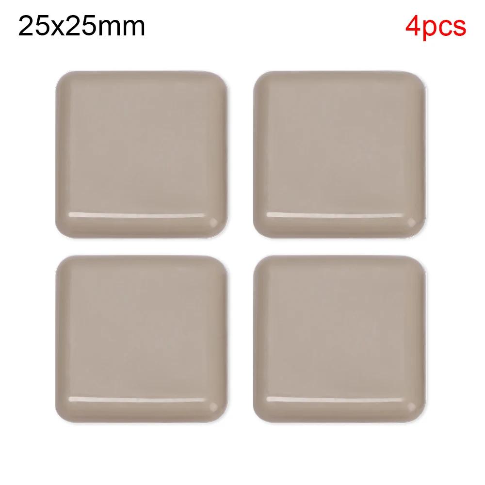 4Pcs Self-Adhesive Anti-abrasion Furniture Leg Slider Pads Floor Protector Easy Move Heavy Table Sofa Slider Mat Chair Fittings