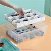 Kids Toy Storage Organizers Box Clear Box with Building Plate for Home Use