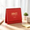 Paper 2027 Desk Calendar Morandi Color Standing Table Calendar Academic Planner  Office Desk