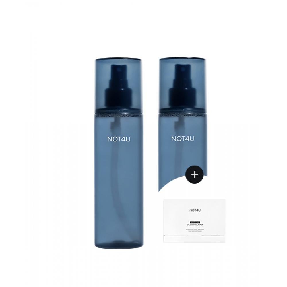 

Not4u [2pack] Clear Body Mist For Men 200ml + Oil Paper Included NONE