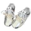 Niche silver German training shoes are great-looking shoes for women's 2025 new popular leisure sports Forrest Gump flat white shoes