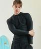 Jeteseu Men'S Slim Fit Long Sleeve Rash Guard Bk Sleeve Logo M_3A475