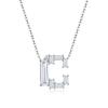 Fashion Luxury Letter Necklace Fade-resistant Moissanite Clavicle Chain Womens Daily Wear