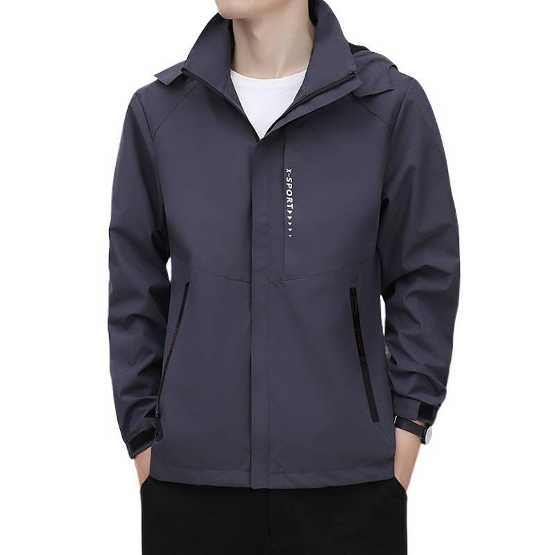 Jacket Men's Stand Collar Autumn and Winter Men's Korean Edition Slim-fit Youth Versatile Outdoor Casual Versatile Top Jacket