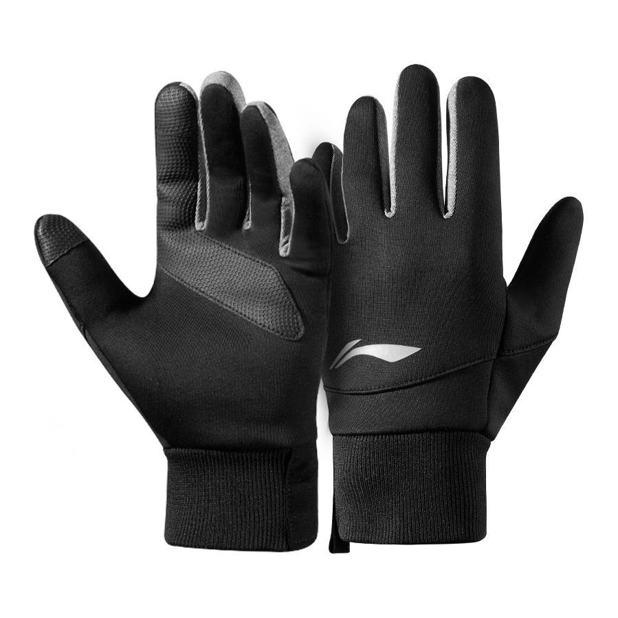 Li Ning Elastane, Polyester, PU Sports Gloves Unisex Multicolor LBKQ612-1BS F