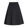 Sukně á la korejský styl s vysokým pasem, plisovaná, áčková - Dámská midisukně deštníkového střihu v jednobarevném provedení.