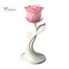 Einzigartige Romantische Geschenke Moderne Rosen-Skulptur, 3D-gedruckte minimalistische Blumendekoration, Abstrakte Innenraumdekoration Blumenstatue für Zuhause Büro,