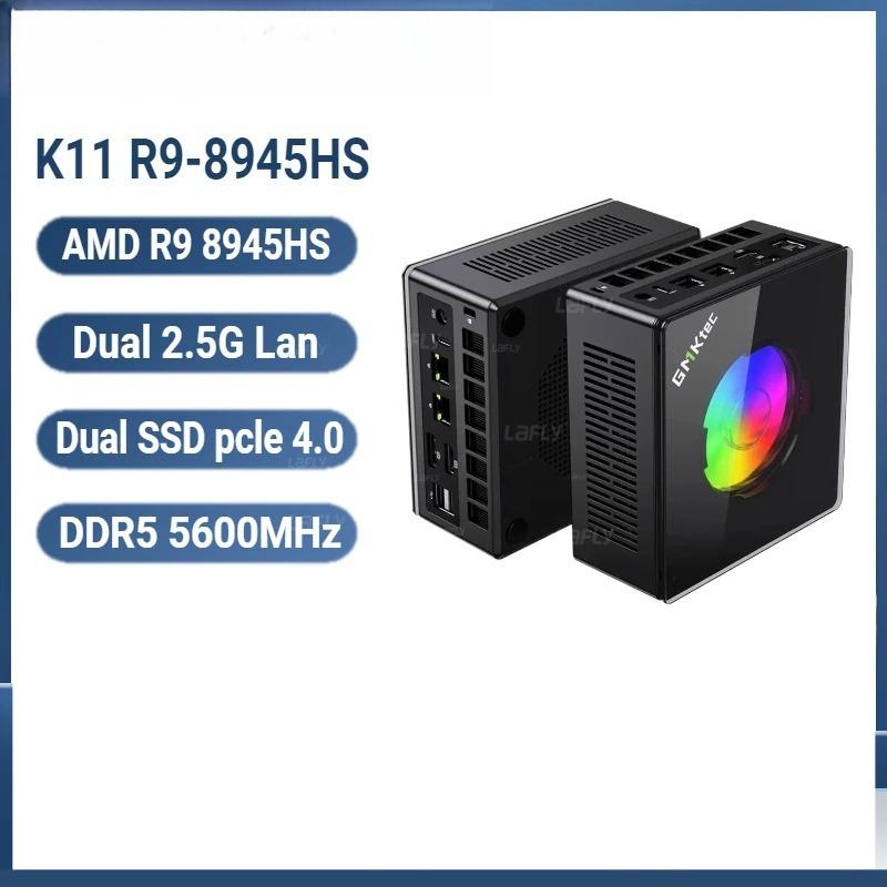 GMKtec K11 Mini PC AMD Ryzen 9 8945HS Gaming K8P  Windows 11Pro Radeon 780M DDR5 5600MHz 32GB 1TB SSD WIFI6 BT5.2 Gamer Computer