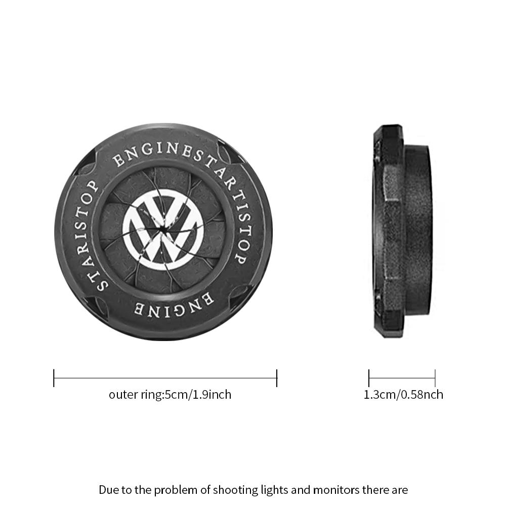 2026 Hot Car Ignition Device One-button Start Cover Decoration Sticker for VW Touran Sharan Jetta TDI R32 Passat Golf Polo GTI Scirocco ET1