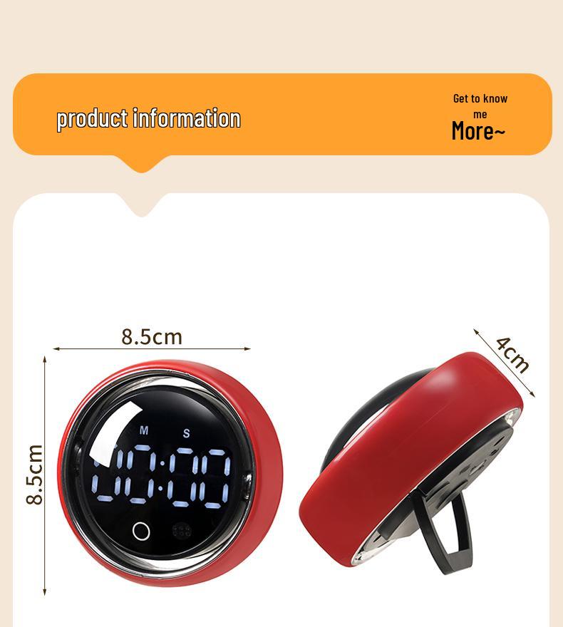 Intelligenter Sprach-Küchenwecker & Countdown-Alarm für Schülerdisziplin