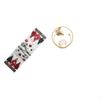 Festive Winter Table Runner with Crystal Ball Sculpture Accent Reusable Xmas Tree Tablecloth And