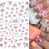 1PCS Sakura Nail Stickers Dandelion Nail Art Decoration Nail Decals Tulip Self-adhesive Flowers Stickers Press On Nails Stickers