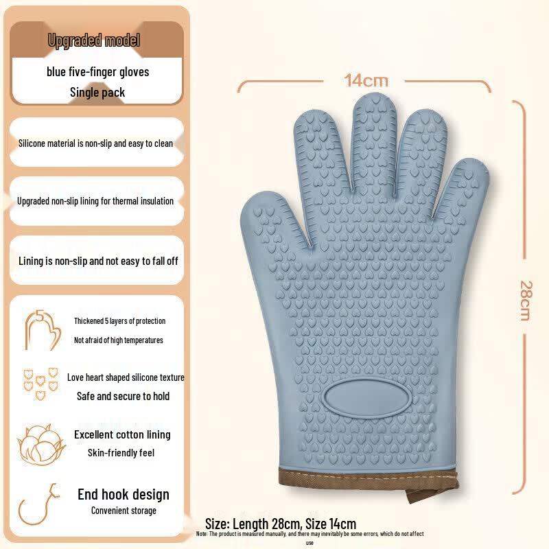 ZISIZ Silicone Heat Resistant Kitchen Glove