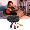 3.5mm Male to 3RCA Male AV Cable Delivering Uncompressed Sound Video Quality Across Multiple Platforms