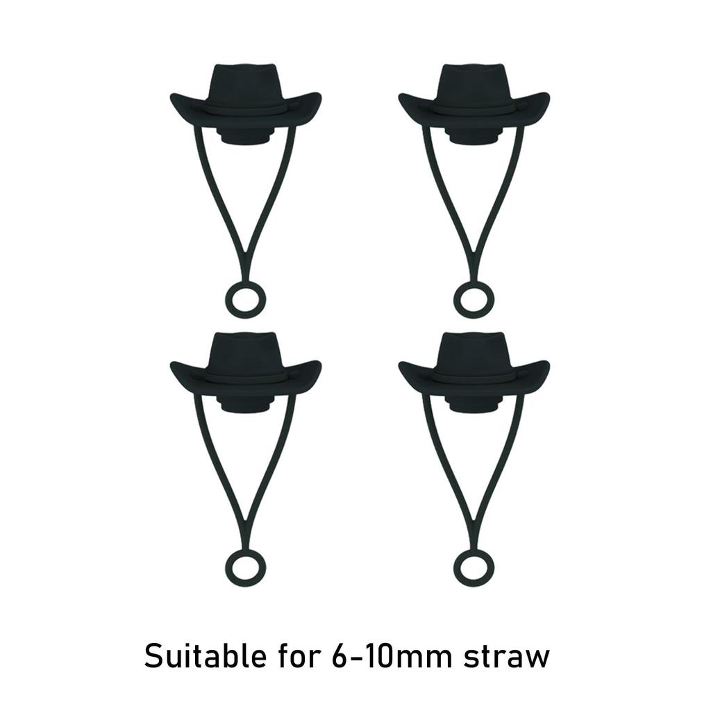 4 Pieces Cowgirl Hat Straw Ornament Cowboy Hat Straw Caps Decorations Straw