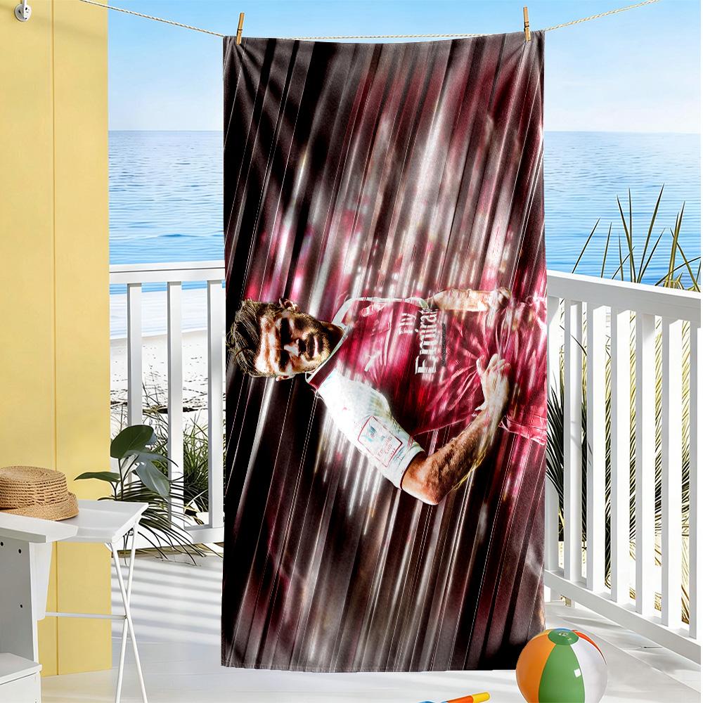 Dynamic Soccer Celebration Beach Towel Soft Durable Quick-Dry Comfortable Lightweight Perfect for Traveling Yoga Camping and Swimming