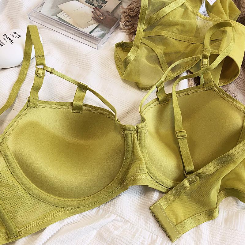 Set de lenjerie de corp de culoare nouă, Sexy Hollow Push Up Sutien Set Femei Clasic Bandage Sutien de vară Dantela Plus Size Sutien și Chiloți Seturi