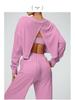 New Casual Round Neck Long Sleeve Sweatshirt for Autumn/Winter - Short, Loose, Fashionable T-Shirt for Fitness & Running