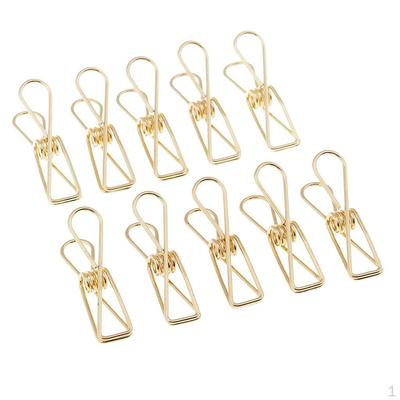 Long Tail Clips Decorative Paper Photo School Supplies Simple Hollow Wire Metal Binder