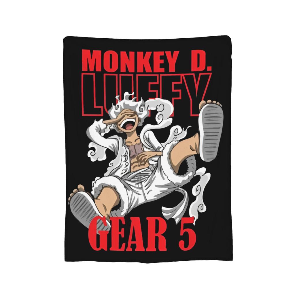 Luffy Anime  Fleece Throw Blankets Luffy  Blanket for Home Couch Super Soft Bedroom Quilt,
