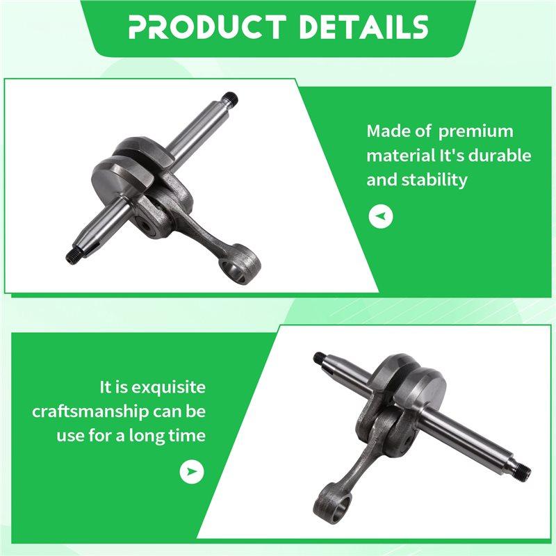 T21C Crankshaft For STIHL SR450 BR450 Hair Dryer High Strength SR450 BR450 Crankshaft
