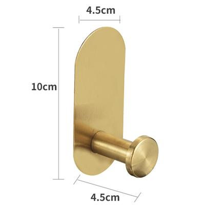 Hardware Hanger Single Hook Stainless Steel Coat Hooks Strong Paste Behind The Door Metal Coats Hooks Free Of Holes