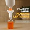 2pcs with No Waste Funnel Adapter Compatible with Soap Shampoo Universal Bottle Emptying Kit Reusable Liquid Transfer Connector