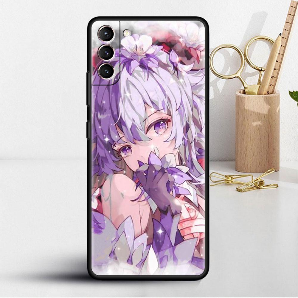 

Чехол для Samsung Galaxy S20 S22 Ultra S21 FE S10 S9 Plus Note 20 10 Lite 9, мягкий чехол для телефона Genshin Impact Samsung S21 5G
