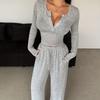 2025 European & American Sexy Slim Long-Sleeve Two-Piece Set