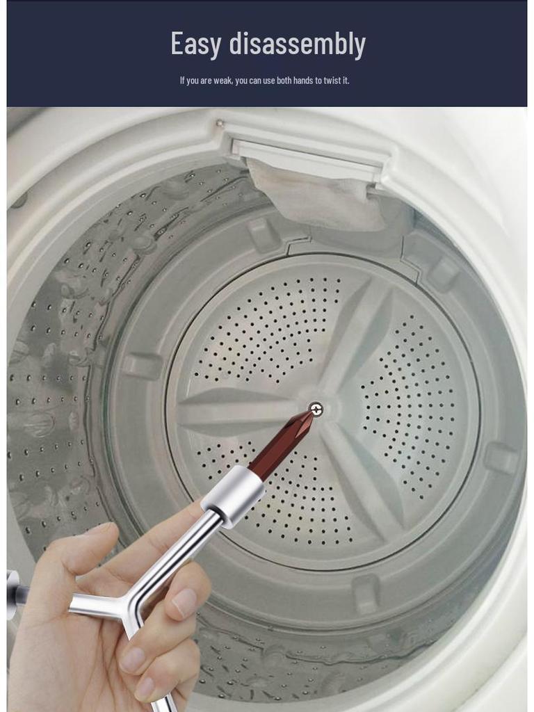 Three-Pronged Pulsator Core Wrench for Washing Machine Repair