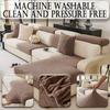 1pc Jacquard Sofa Slipcover Non-slip Stretch Sofa Cover Couch Cover Furniture Protector For Living Room