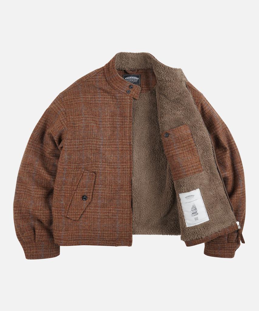 Frizmworks Fluffy Wool Harrington Jacket _ Maple