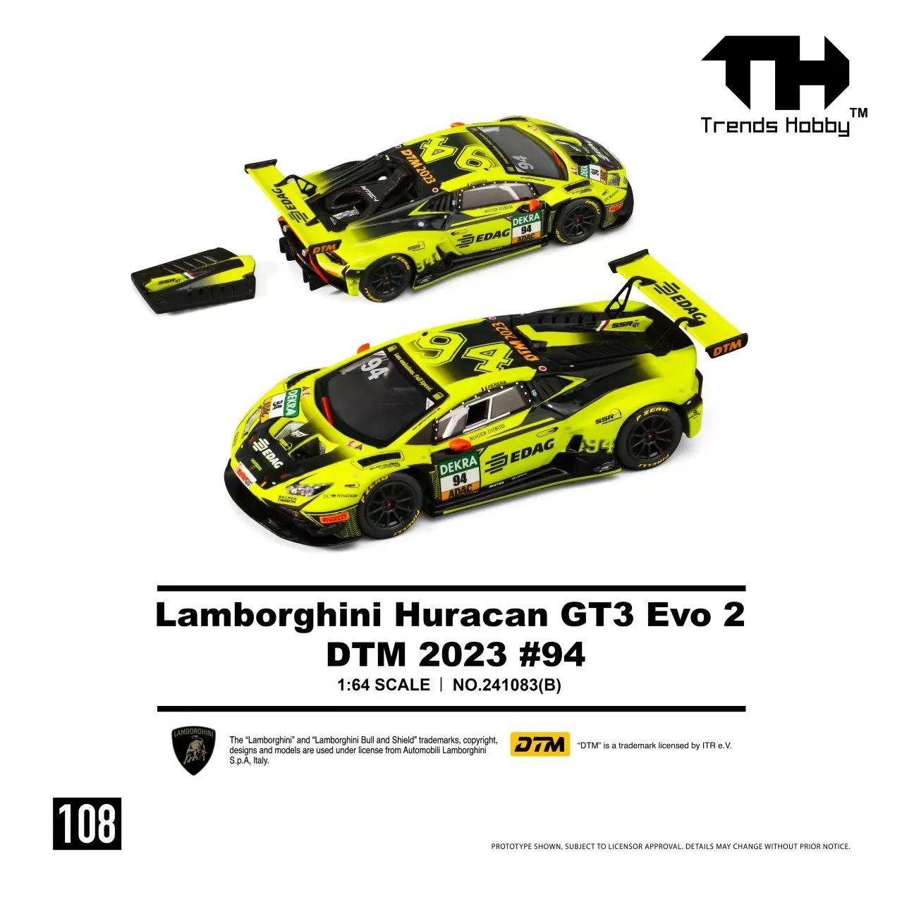 TH Trends Hobby Lamborghini racing model 1:64 scale alloy car model new sports car