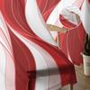 Red Ripple Abstract Lines Sheer Curtains For Living Room Bedroom Kids Room Tulle Window Treatment Drapes