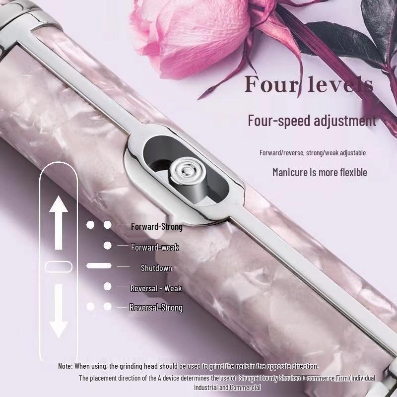 Portable Rechargeable Nail Grinder: Professional Manicure, Polishing, Dead Skin Removal, Nail Repair Tool Set.