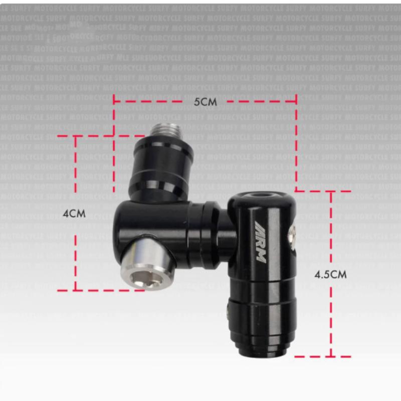 Arm Side Mirror 360 Degree Glass Leg Processor For Side Mirror Fully Adjustable Holder Only