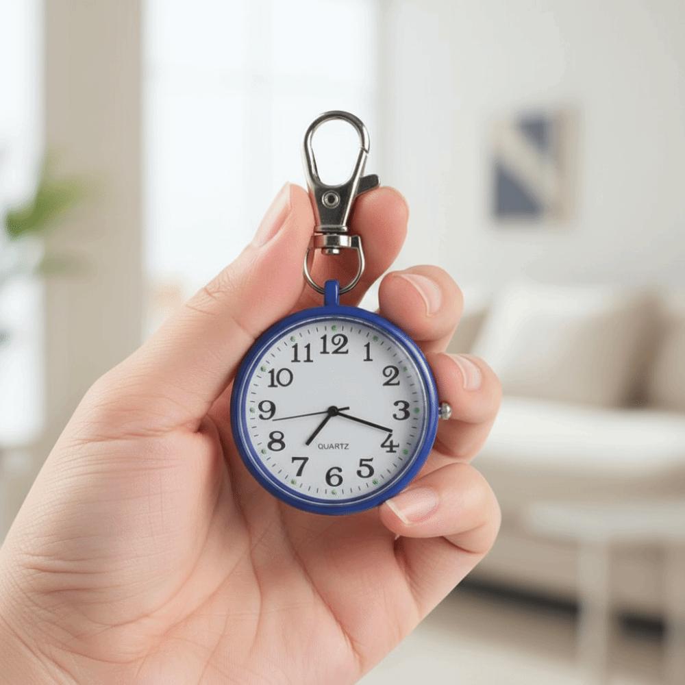 Easy Reading Key Chain Fob Clock Big Numbers Student Exam Timer  Hospital Shift