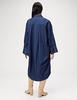 Snidel Cocoon Silhouette Design Shirt Dress SWFO224158 Women's BLU Free Size