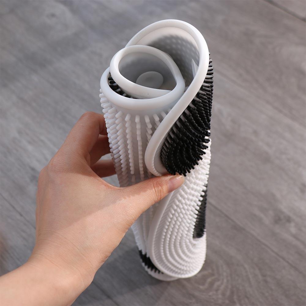 Alfombrilla de masaje con forma de panda de dibujos animados, almohadilla de suelo versátil, alfombrilla antideslizante para baño