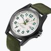SOKI Men's Swiss Fashion Military Watch with Woven Nylon Strap, Calendar, and Quartz Movement