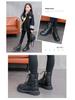 Winter 2025 Mädchen-Stiefeletten: Koreanischer & Britischer Stil High-Top Martin Stiefel mit Samtfutter