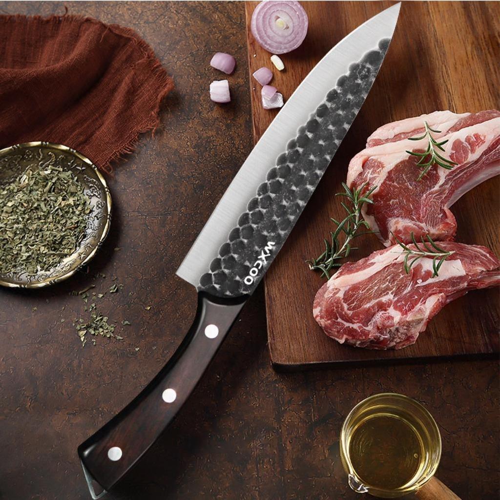 3PCS Stainless Steel Utility Knife Chef Knife Sashimi Knife Boning Knife Multipurpose Knife Kitchen Scissors