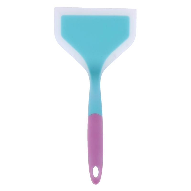 Non-Stick Silicone Spatula Omelette Pan Turner Beef Meat Egg Cooking Spatulas Wide Pizza Shovel Kitchen Scraper Cooking Utensils