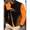 Men's Striped Top Fashion Versatile Long Sleeve Casual Comfort Pullovers Long Sleeves Men’s