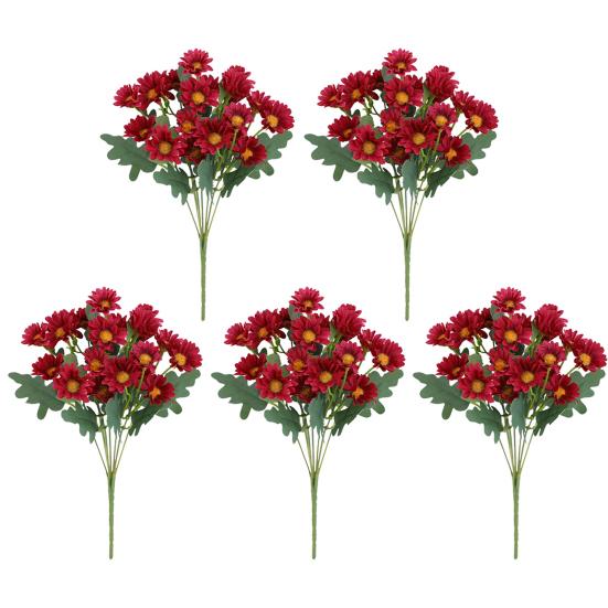 Künstliche Chrysanthemen Realistische Künstliche Herbstblumen UV-beständig Künstlicher Blumenstrauß Künstliche Chrysanthemen