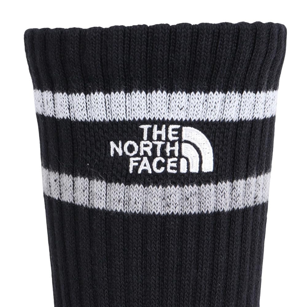 The North Face Free Run Arch Organic Size L Crew, Unisex, Antibacterial, Moisture-Wicking, Quick-Drying, Support, Cotton, Black,