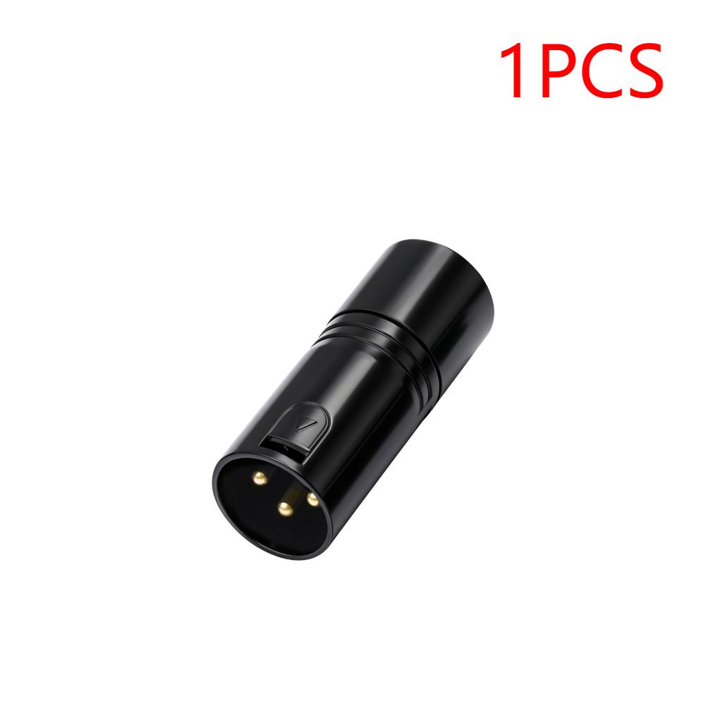 3Pin XLR Terminator Connector 3 Pin XLR Male Microphone Cable Connectors for Lighting and Audio Systems Signal Integrity