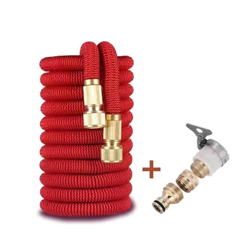 High-Pressure Telescopic Water Hose and Spray Nozzle for Car Wash and Garden Use